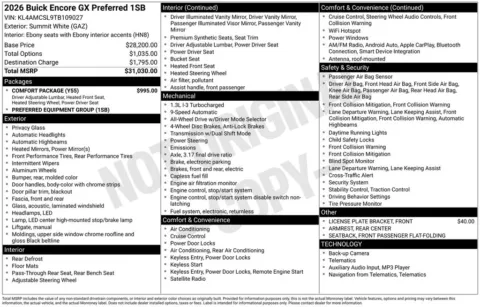 Photos of 2026 Buick Encore GX Preferred for sale in Indianola, IA at Gregg Young Buick GMC Indianola