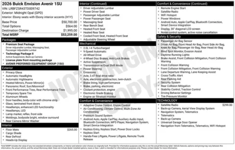 Photos of 2026 Buick Envision Avenir for sale in Indianola, IA at Gregg Young Buick GMC Indianola