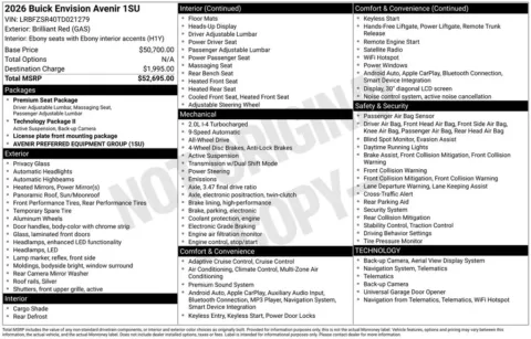 Photos of 2026 Buick Envision Avenir for sale in Indianola, IA at Gregg Young Buick GMC Indianola