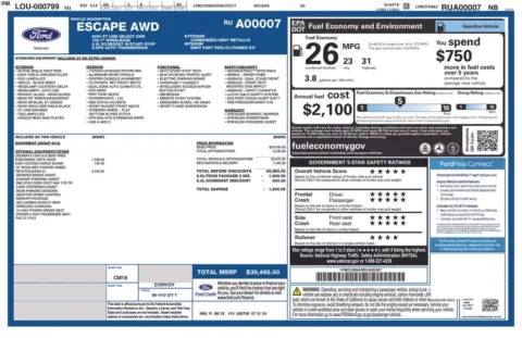 Photos of 2024 Ford Escape ST-Line Select for sale in Indianola, IA at Gregg Young Buick GMC Indianola