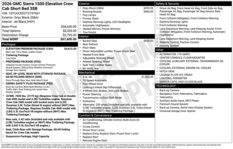 Photos of 2026 GMC Sierra 1500 Elevation for sale in Indianola, IA at Gregg Young Buick GMC Indianola