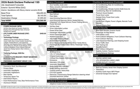 Photos of 2026 Buick Enclave Preferred for sale in Indianola, IA at Gregg Young Buick GMC Indianola