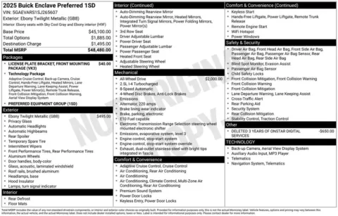 Photos of 2025 Buick Enclave Preferred for sale in Indianola, IA at Gregg Young Buick GMC Indianola