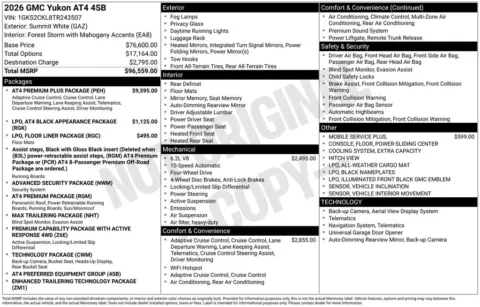 Photos of 2026 GMC Yukon AT4 for sale in Indianola, IA at Gregg Young Buick GMC Indianola