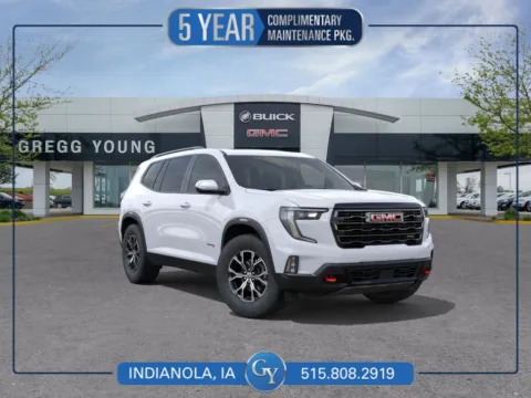 White 2026 GMC Acadia AT4 for sale in Indianola, IA
