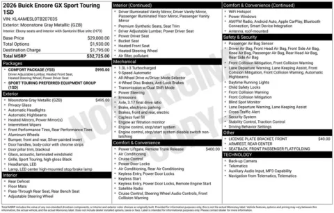 Photos of 2026 Buick Encore GX Sport Touring for sale in Indianola, IA at Gregg Young Buick GMC Indianola