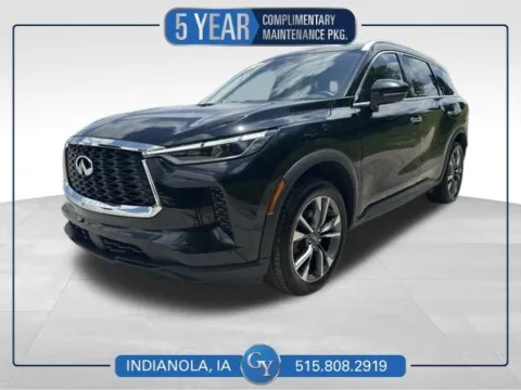 Black 2024 INFINITI QX60 LUXE for sale in Indianola, IA