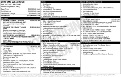 Photos of 2023 GMC Yukon Denali for sale in Indianola, IA at Gregg Young Buick GMC Indianola