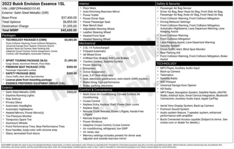 Photos of 2022 Buick Envision Essence for sale in Indianola, IA at Gregg Young Buick GMC Indianola