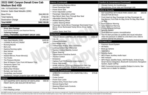 Photos of 2022 GMC Canyon Denali for sale in Indianola, IA at Gregg Young Buick GMC Indianola
