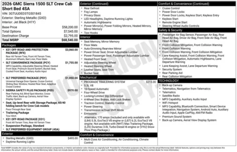 Photos of 2026 GMC Sierra 1500 SLT for sale in Indianola, IA at Gregg Young Buick GMC Indianola