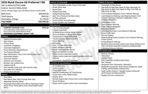 Photos of 2026 Buick Encore GX Preferred for sale in Indianola, IA at Gregg Young Buick GMC Indianola