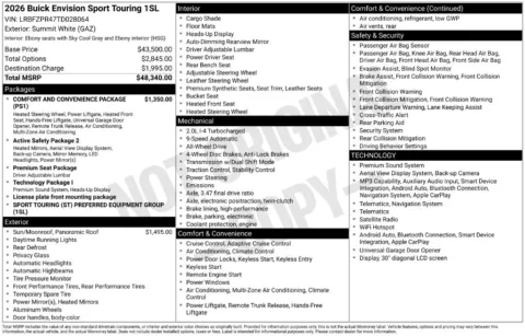 Photos of 2026 Buick Envision Sport Touring for sale in Indianola, IA at Gregg Young Buick GMC Indianola