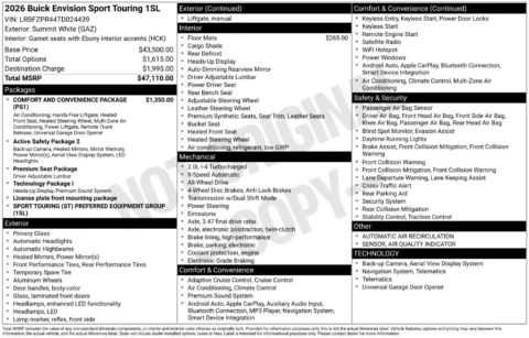 Photos of 2026 Buick Envision Sport Touring for sale in Indianola, IA at Gregg Young Buick GMC Indianola