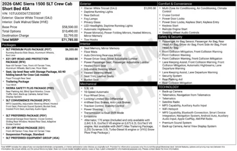 Photos of 2026 GMC Sierra 1500 SLT for sale in Indianola, IA at Gregg Young Buick GMC Indianola
