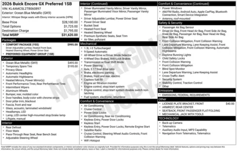 Photos of 2026 Buick Encore GX Preferred for sale in Indianola, IA at Gregg Young Buick GMC Indianola