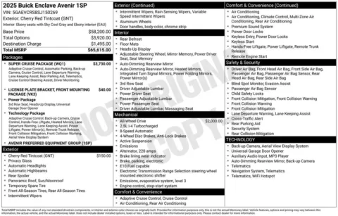 Photos of 2025 Buick Enclave Avenir for sale in Indianola, IA at Gregg Young Buick GMC Indianola