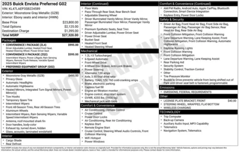 Photos of 2025 Buick Envista Preferred for sale in Indianola, IA at Gregg Young Buick GMC Indianola