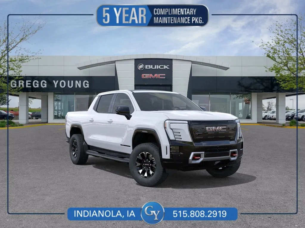 White 2026 GMC Sierra EV AT4 for sale in Indianola, IA
