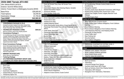 Photos of 2026 GMC Terrain AT4 for sale in Indianola, IA at Gregg Young Buick GMC Indianola