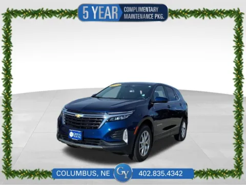 Blue 2022 Chevrolet Equinox LT for sale in Columbus, NE