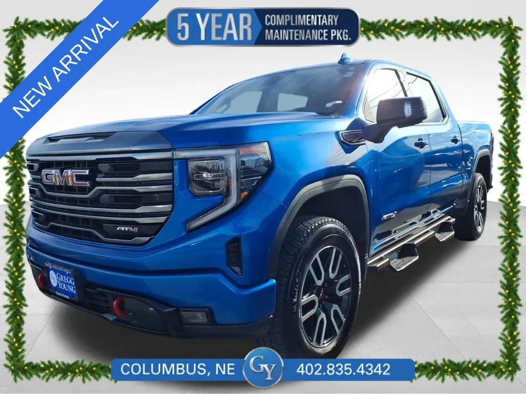 Blue 2022 GMC Sierra 1500 AT4 for sale in Columbus, NE