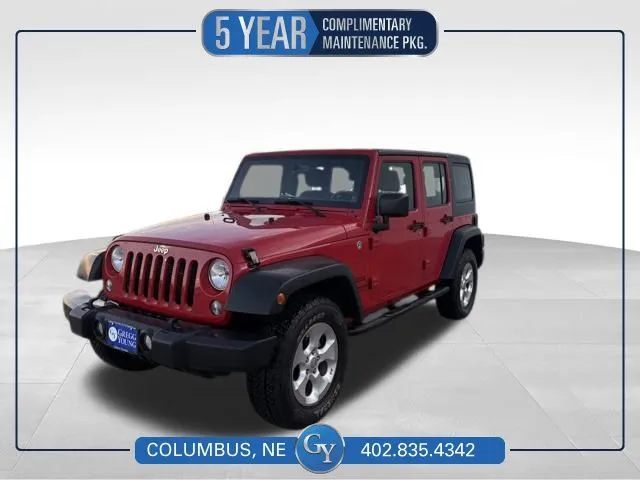 Red 2014 Jeep Wrangler Unlimited Sport for sale in Columbus, NE