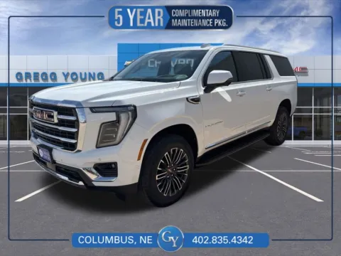White 2026 GMC Yukon XL Elevation for sale in Columbus, NE