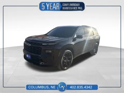 Black 2026 Chevrolet Traverse RS for sale in Columbus, NE