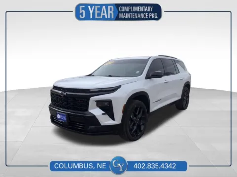 White 2024 Chevrolet Traverse RS for sale in Columbus, NE