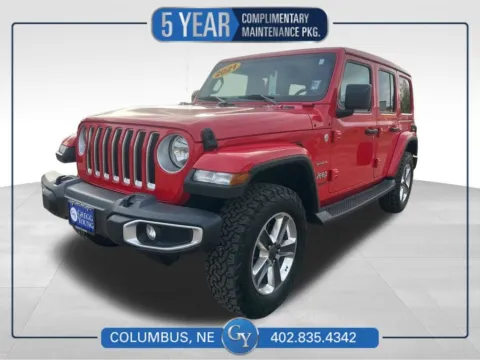 Red 2021 Jeep Wrangler Unlimited Sahara for sale in Columbus, NE