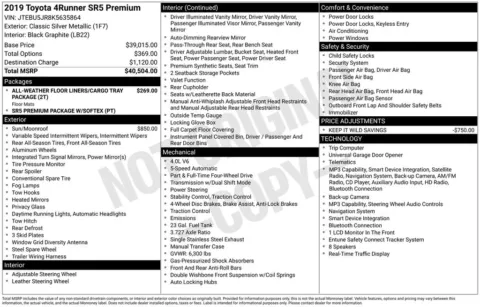 Photos of 2019 Toyota 4Runner for sale in Columbus, NE at Gregg Young Chevrolet GMC of Columbus