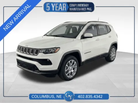 White 2023 Jeep Compass Latitude Lux for sale in Columbus, NE