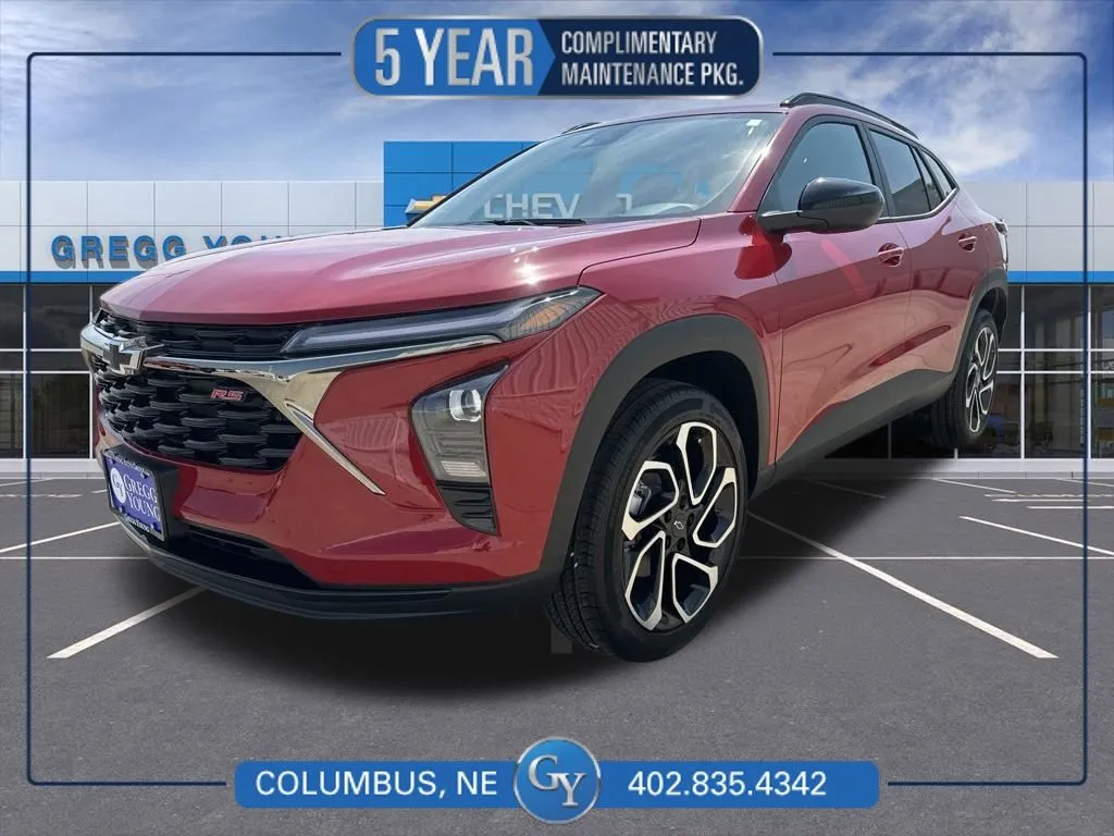 Red 2026 Chevrolet Trax 2RS for sale in Columbus, NE