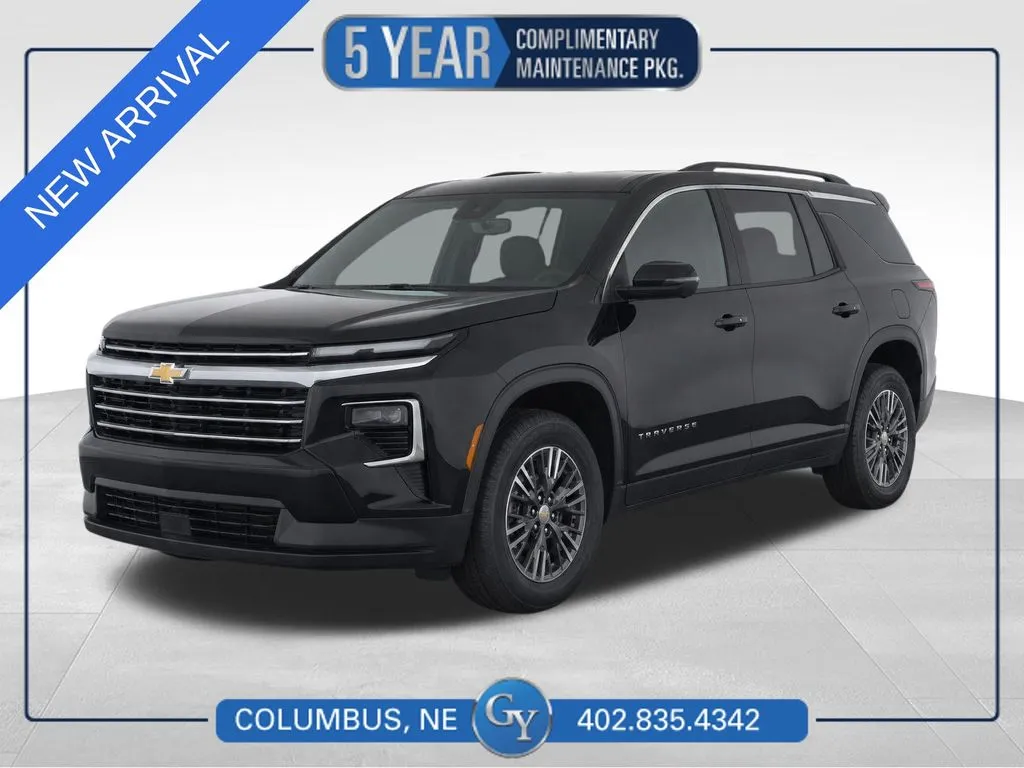 Black 2024 Chevrolet Traverse LT for sale in Columbus, NE
