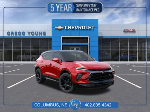 Red 2026 Chevrolet Blazer RS for sale in Columbus, NE