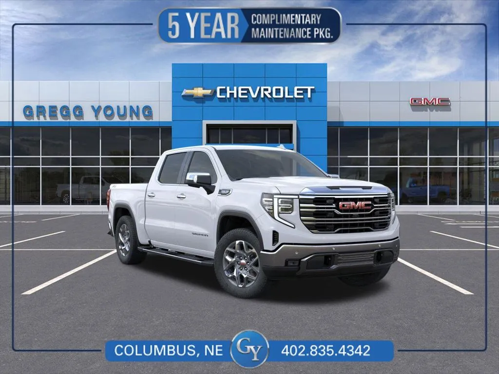 White 2026 GMC Sierra 1500 SLT for sale in Columbus, NE