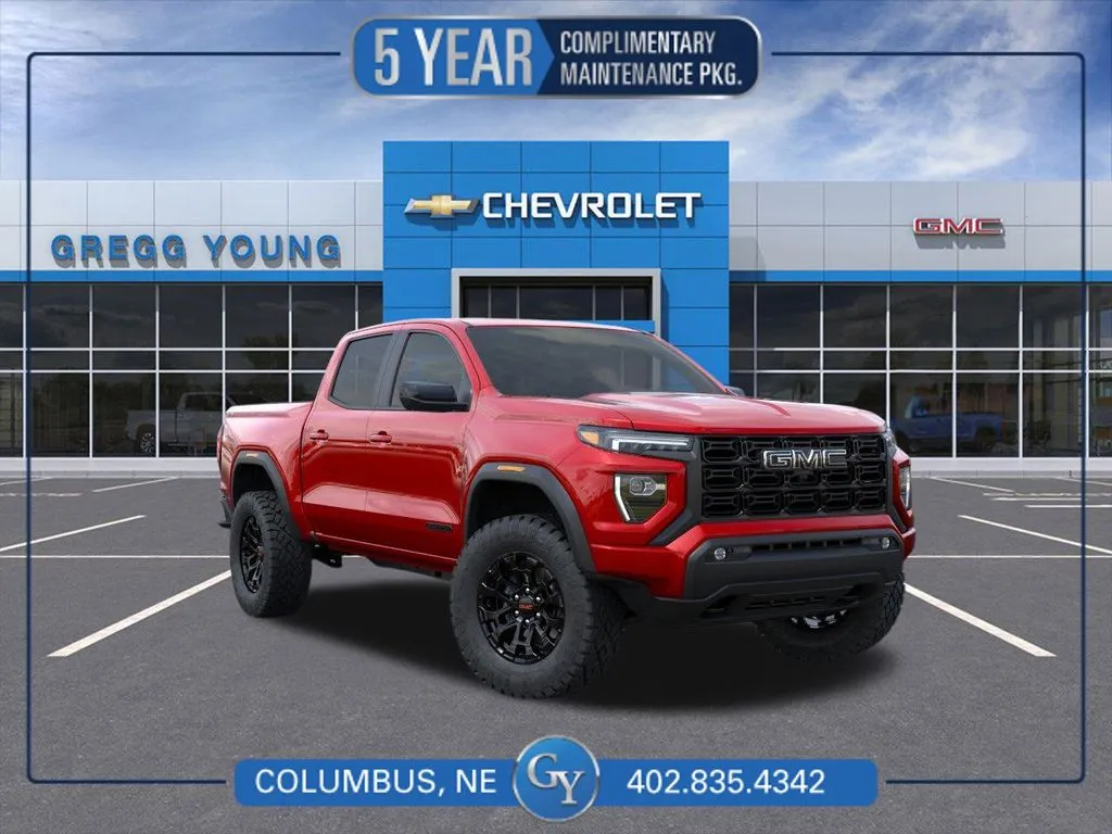 Red 2026 GMC Canyon Elevation for sale in Columbus, NE