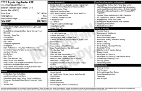 Photos of 2025 Toyota Highlander XSE for sale in Columbus, NE at Gregg Young Chevrolet GMC of Columbus