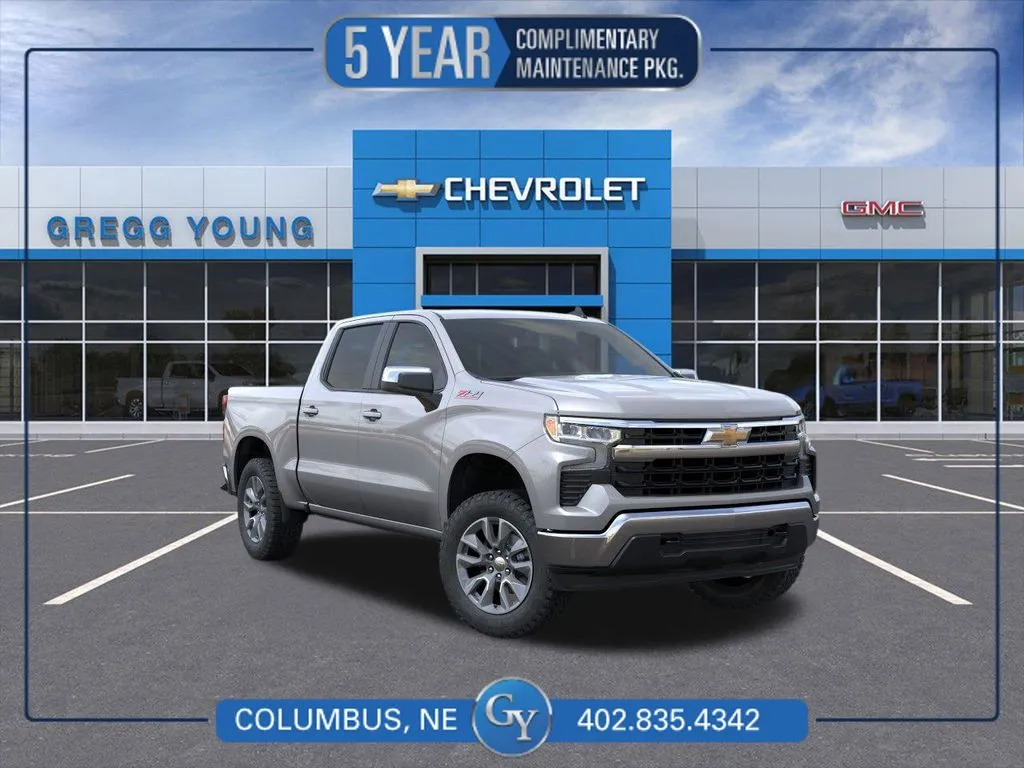 Gray 2026 Chevrolet Silverado 1500 LT for sale in Columbus, NE