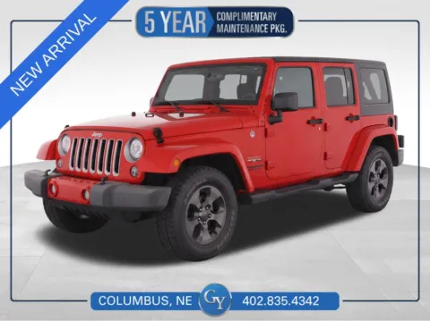 Red 2017 Jeep Wrangler Unlimited Sahara for sale in Columbus, NE