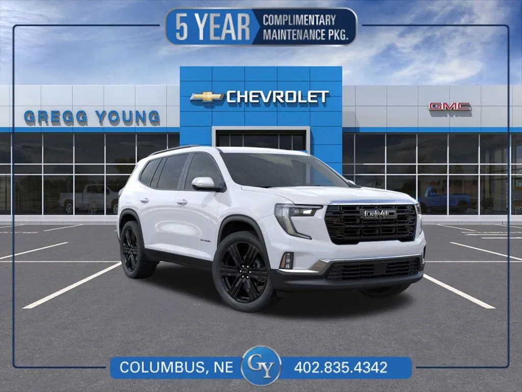 White 2026 GMC Acadia Elevation for sale in Columbus, NE