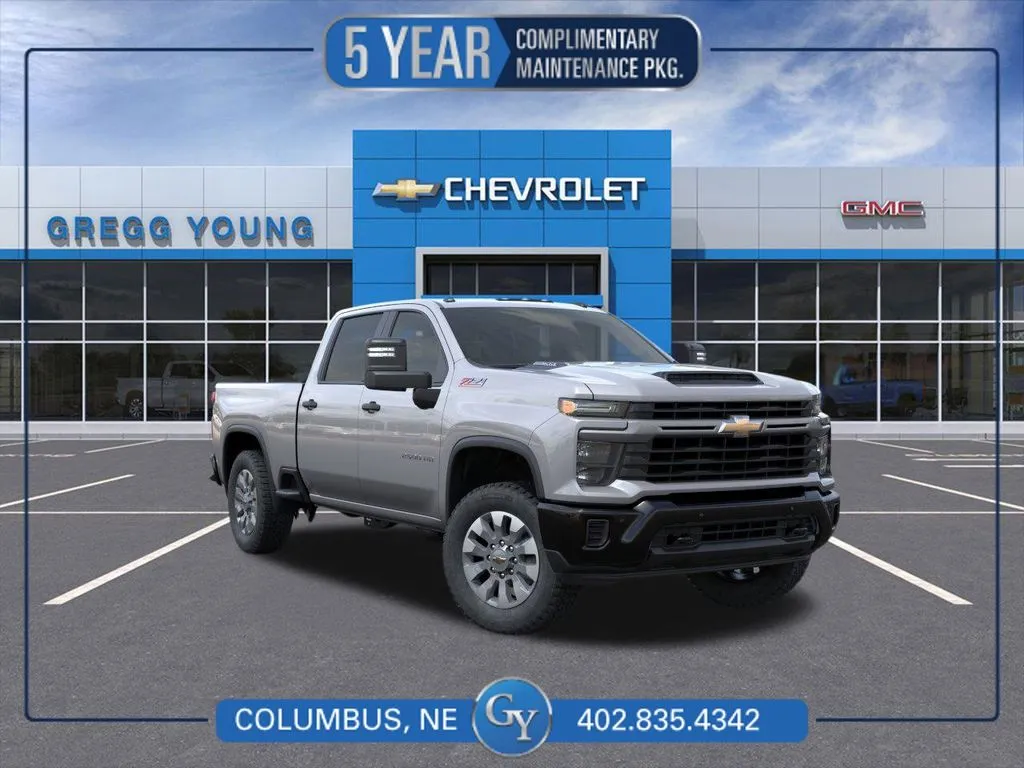 Gray 2026 Chevrolet Silverado 2500 HD Custom for sale in Columbus, NE