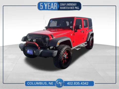 Red 2017 Jeep Wrangler Unlimited Rubicon for sale in Columbus, NE