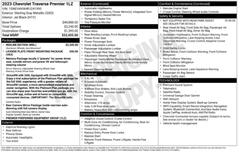 Photos of 2023 Chevrolet Traverse Premier for sale in Columbus, NE at Gregg Young Chevrolet GMC of Columbus