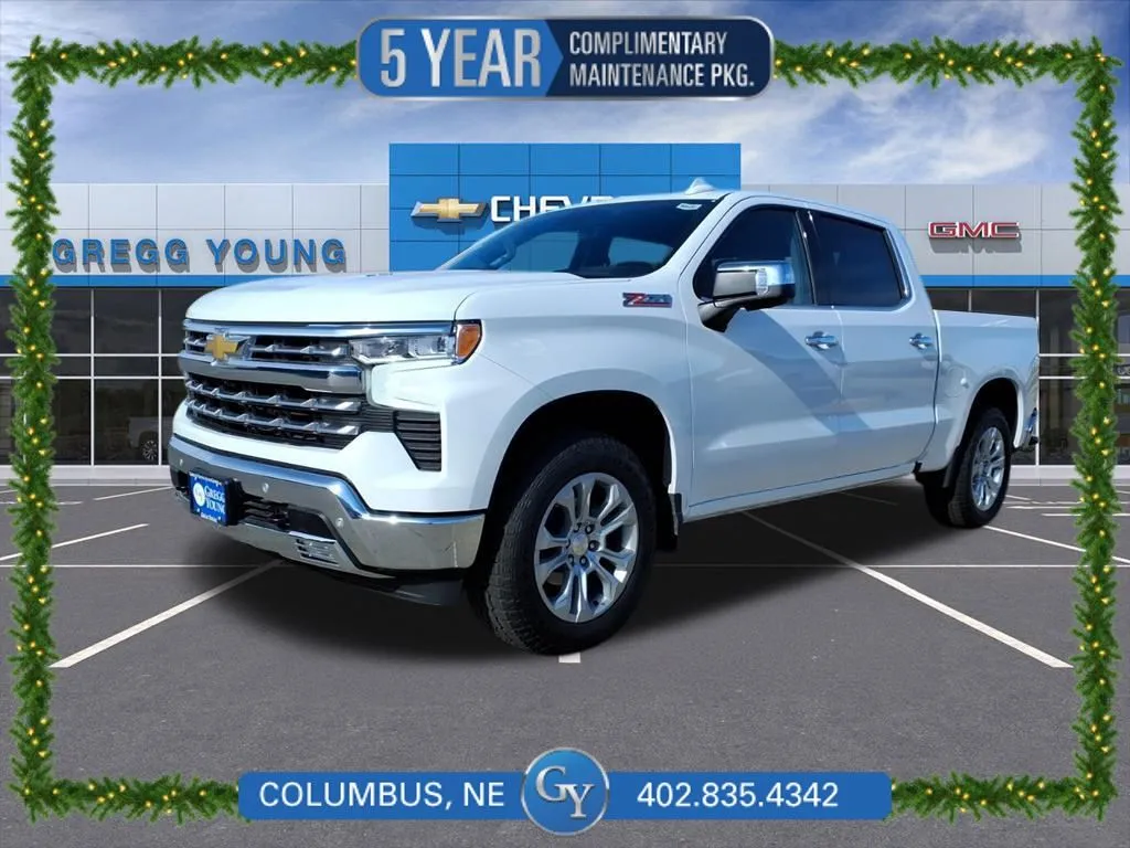 White 2025 Chevrolet Silverado 1500 LTZ for sale in Columbus, NE
