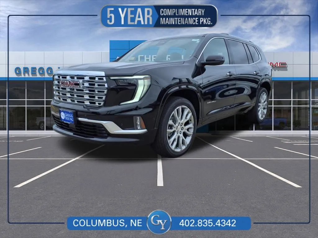 Black 2025 GMC Acadia Denali for sale in Columbus, NE