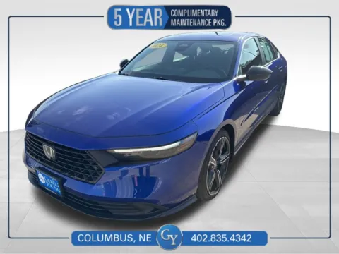 Blue 2024 Honda Accord Hybrid Sport for sale in Columbus, NE