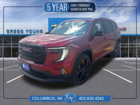 Red 2025 GMC Acadia Elevation for sale in Columbus, NE