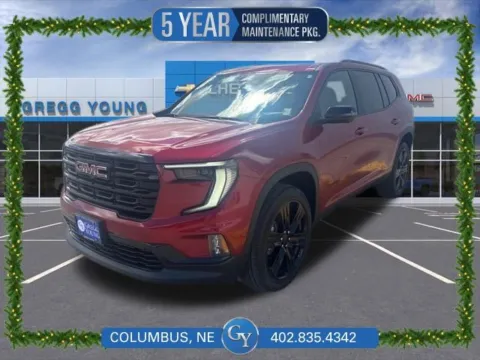 Red 2025 GMC Acadia Elevation for sale in Columbus, NE